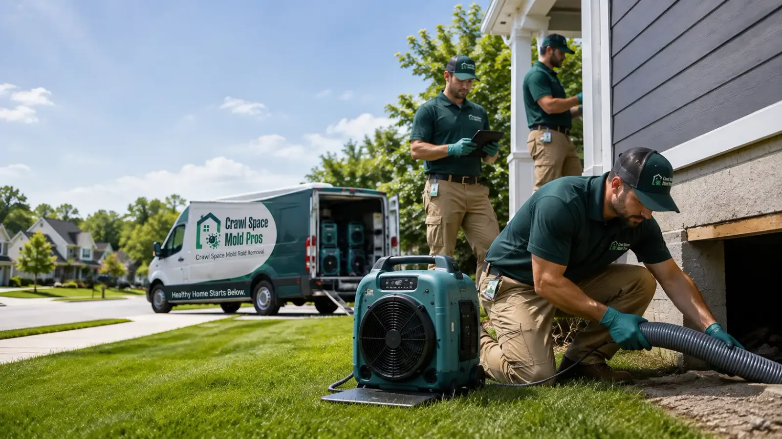 Crawl Space Mold Removal in Ogden, KS